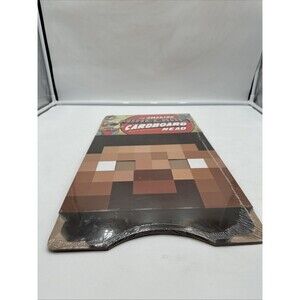 The Amazing Minecraft Cardboard Steve Head Mojang Jinx Costume Cosplay New Seale